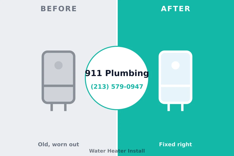 Before and after: plumbing repair Greenville, GA